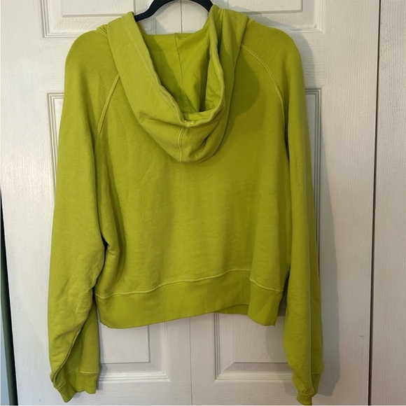 FP Movement XSmall Set TWO piece hoodie AND skort neon green cotton Free People - Picture 5 of 11
